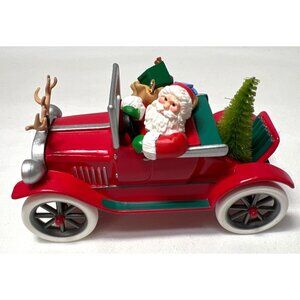 Hallmark Keepsake Ornament Santas Antique Car "Here Comes Santa" 1991 Collectors